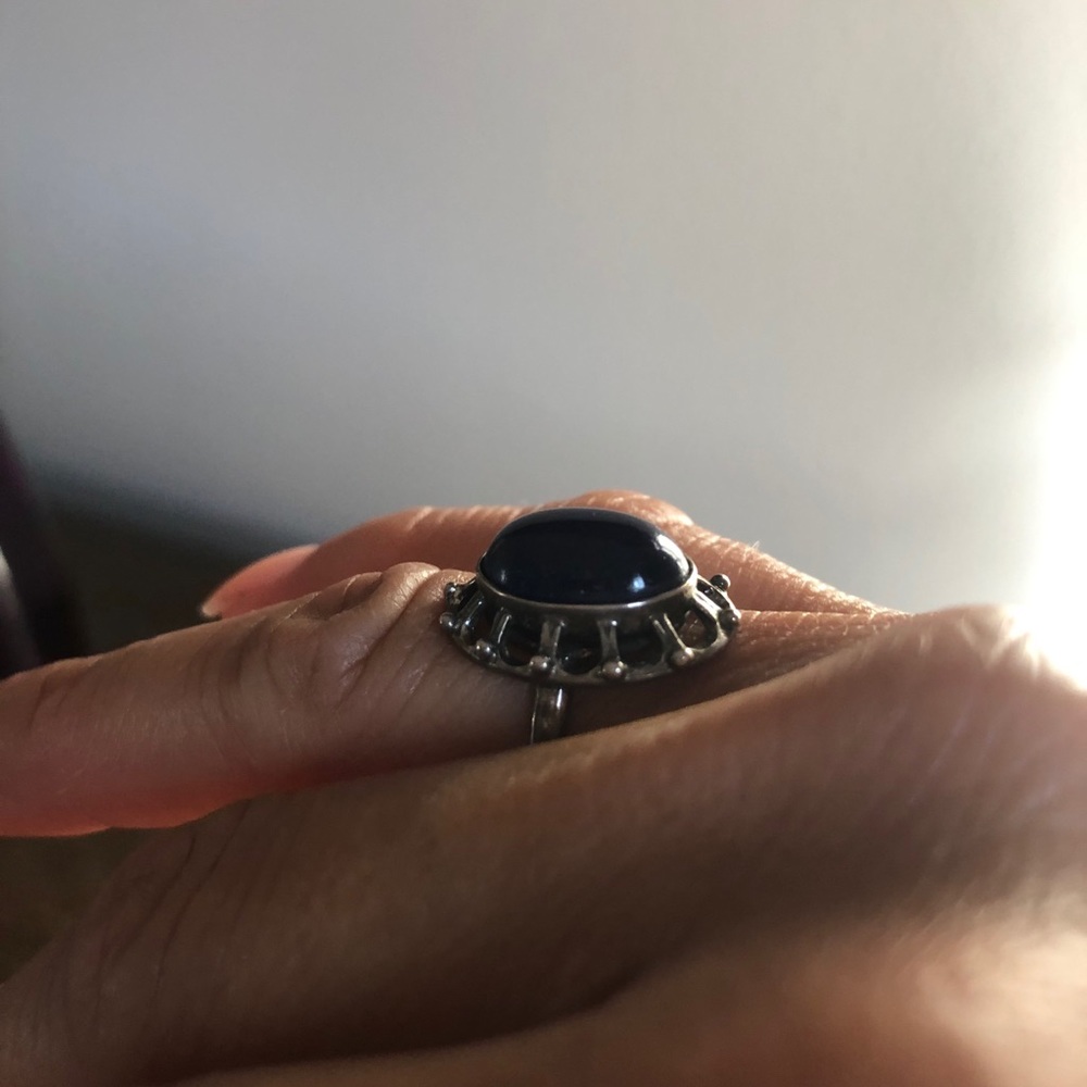 Charoite Silver Ring - image 2